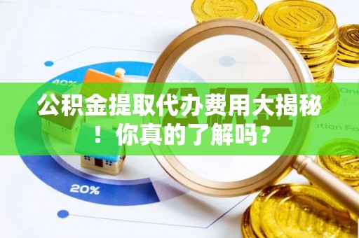 麻江公积金提取代办费用大揭秘！你真的了解吗？