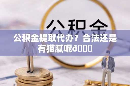 麻江公积金提取代办？合法还是有猫腻呢😏